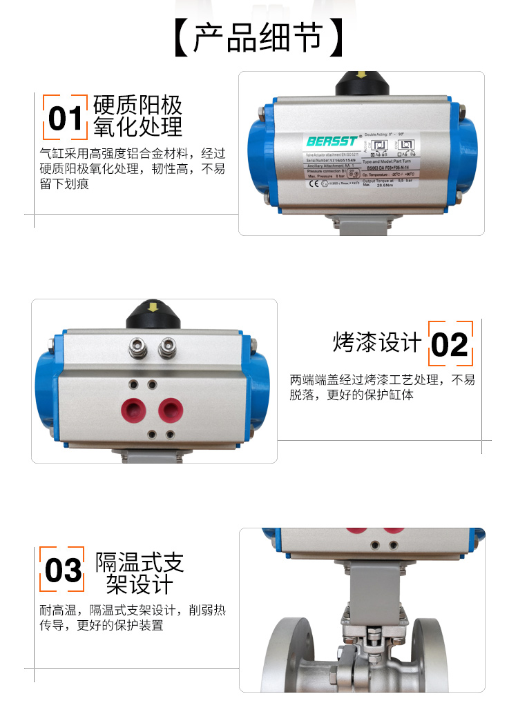 【BERSST】气动高温球阀