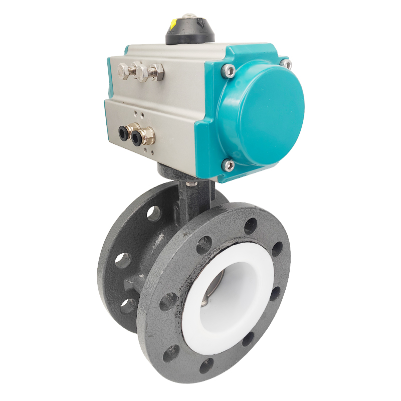 【SLVCN】气动衬氟法兰蝶阀